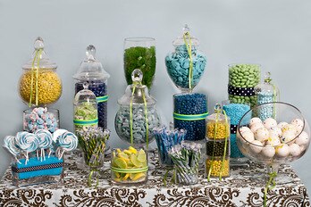 Baby Boy Shower Candy Buffet