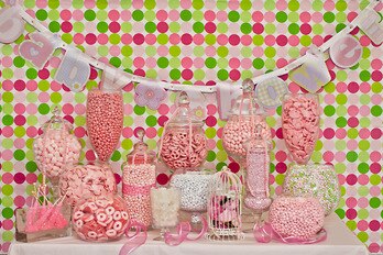 Baby Girl Shower Candy Buffet