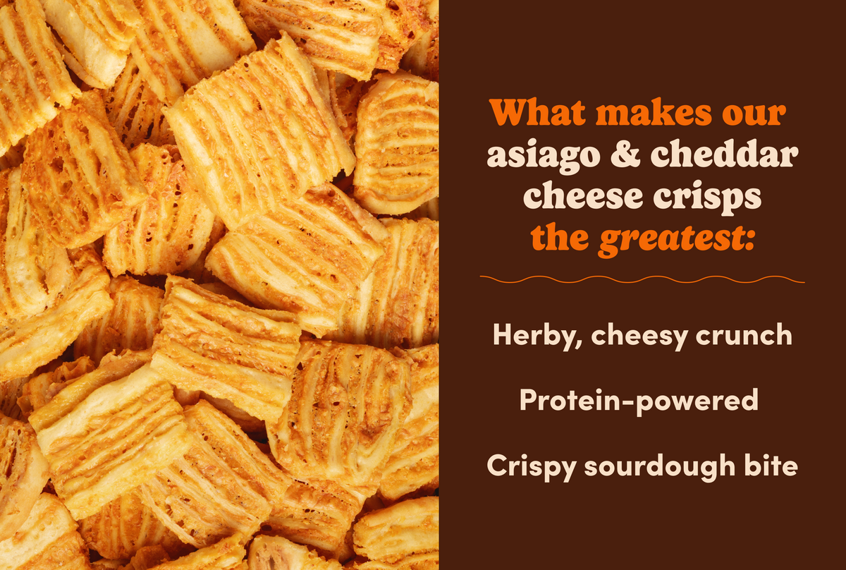 Asiago & Cheddar Cheese Crisps