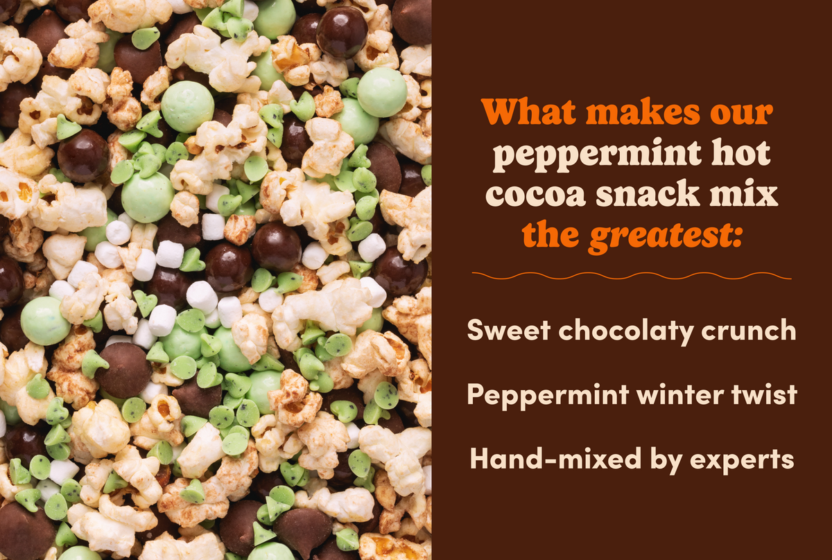 Peppermint Hot Cocoa Snack Mix