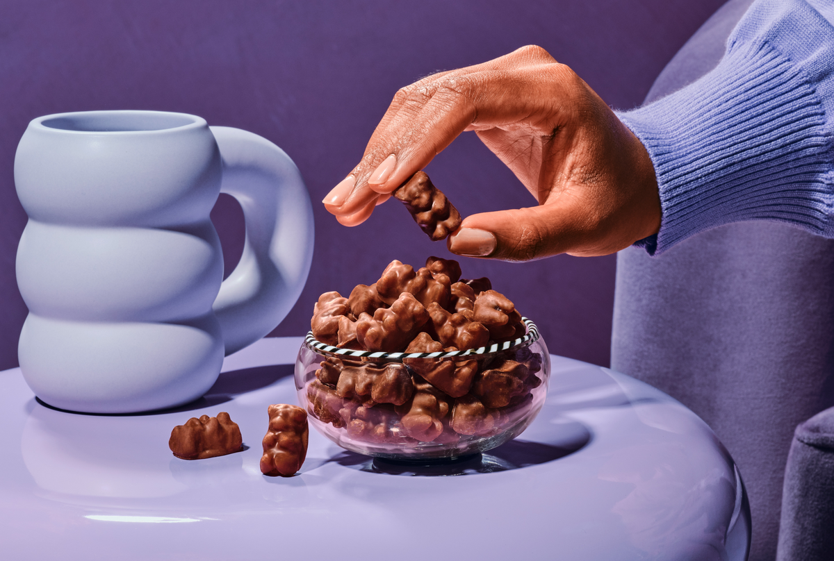 Milk Chocolate Gummy Bears - Single Serve