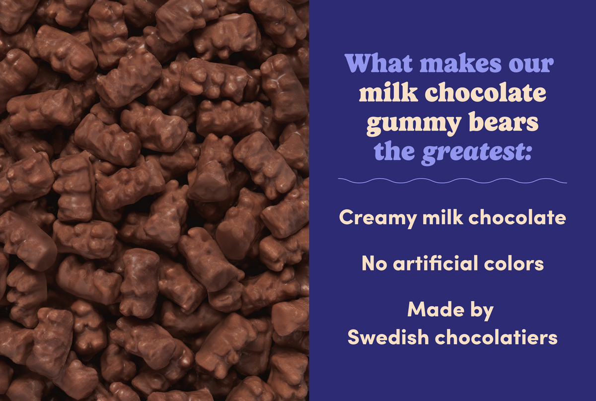 Milk Chocolate Gummy Bears - Single Serve