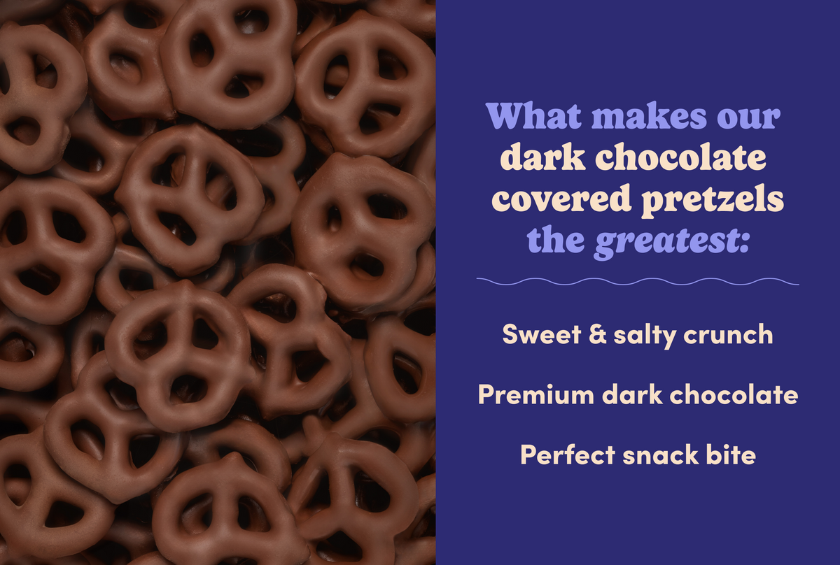 Dark Chocolate Pretzels - Single Serve