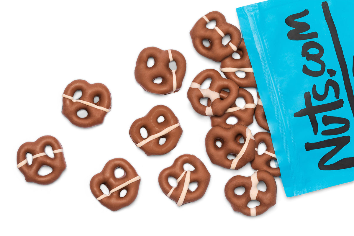 Chocolaty Coated Pretzels (Low Sugar)
