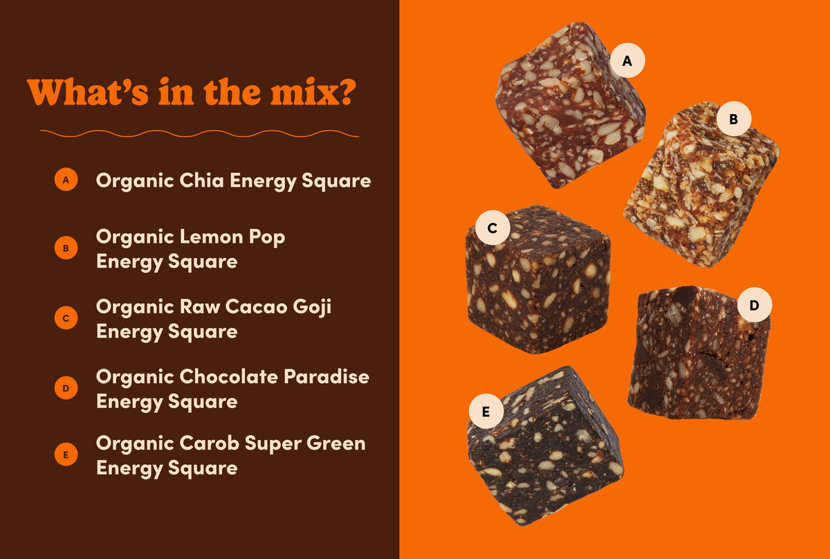 Organic Assorted Energy Squares