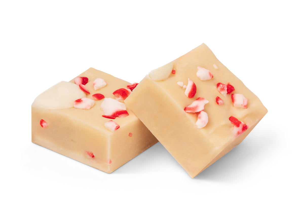 White Chocolate Peppermint Fudge